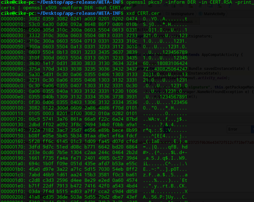 使用openssl command获取证书